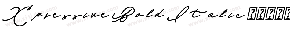 Xpressive Bold Italic字体转换